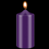 Violetinė, žvakių dažai