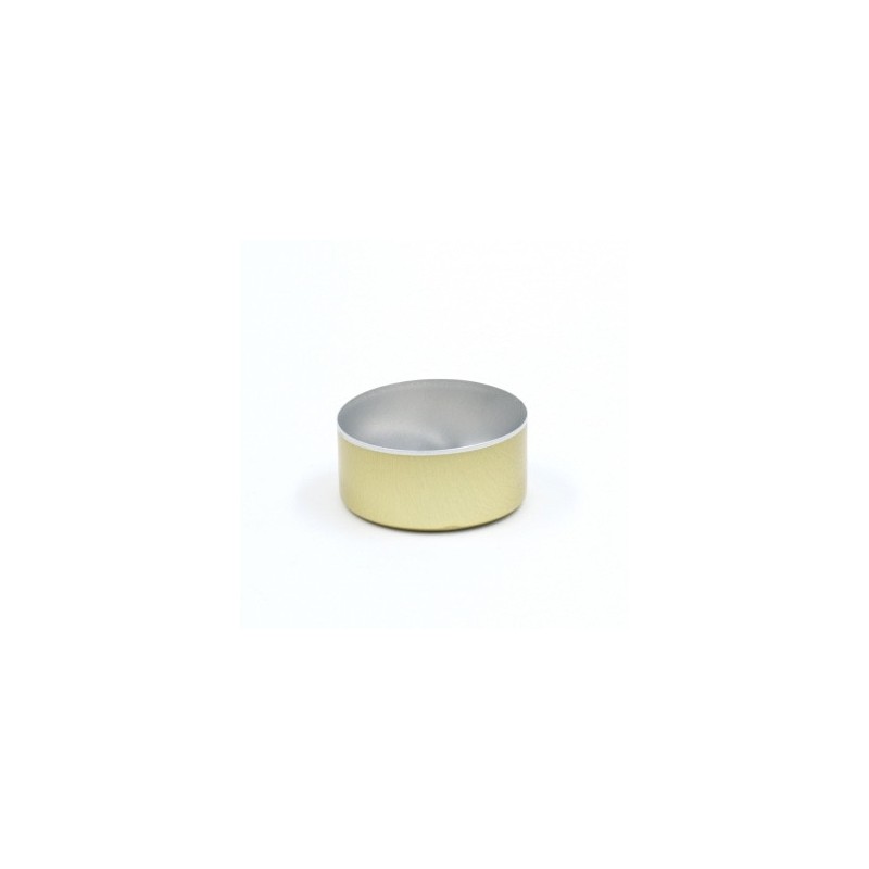 Žvakių forma arbatos žvakėms, aliuminio, aukso, 39x18mm