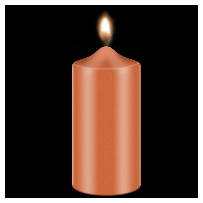 Oranžinė, žvakių dažai