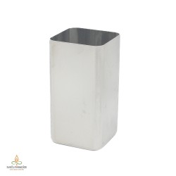 Žvakių forma su nuimamu dagčio kaiščiu, kvadratinė, aliuminis, 55x105mm