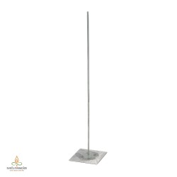 Žvakės forma su nuimamu dagčio kaiščiu, kvadratinė, plieninė, 55x230mm, NAUDOTA