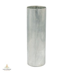 Žvakės forma su nuimamu dagčio kaiščiu, Cilindras, aliuminis, 77x240mm, NAUDOTA