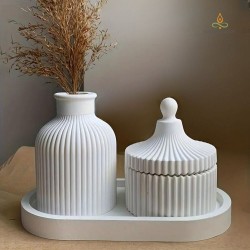 Epoksidinė ir gipsinė dubens forma Dubuo su kakleliu, silikoninė, 82x96 mm