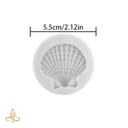 Форма для декорирования Раковина, силикон, 55x55мм